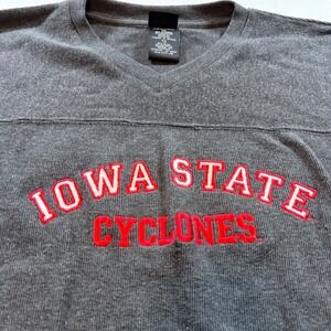 Starter Iowa State Cyclones Shirt Mens XL Gray Long Sleeve Embroidered NCAA